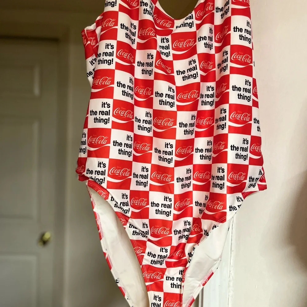 Coca-Cola Red and White Swimsuit - Picture 2 of 5